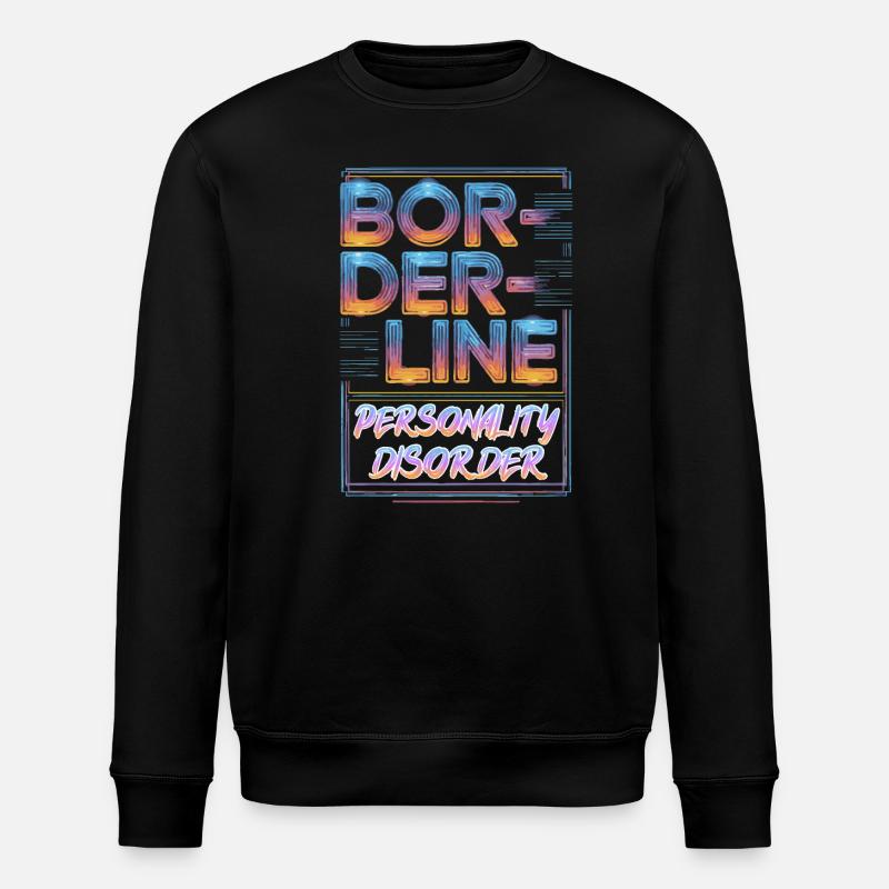 Borderline - Stanley/Stella ROLLER Unisex Organic Sweatshirt - black