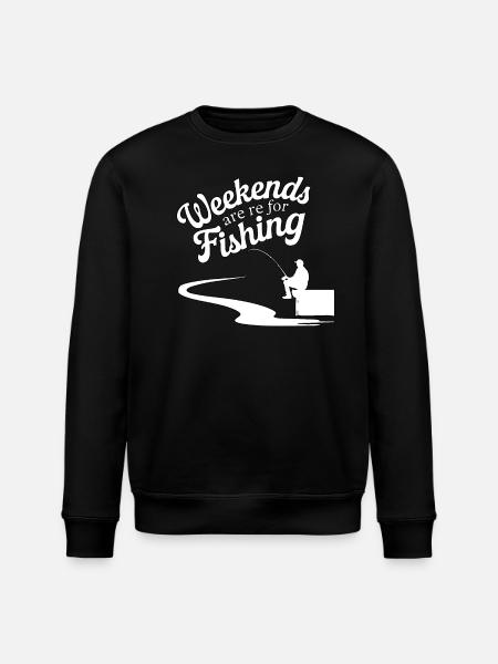 Weekends are for fishing - Stanley/Stella Unisex Bio-Sweatshirt ROLLER - Schwarz