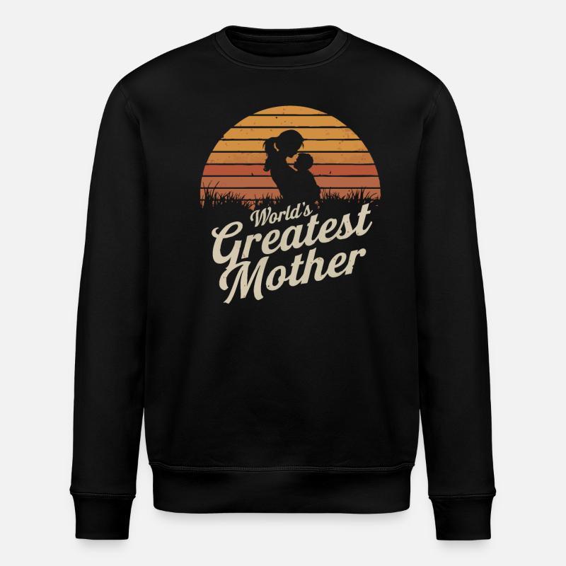 Die beste Mutter der Welt - Stanley/Stella Unisex Bio-Sweatshirt ROLLER - Schwarz