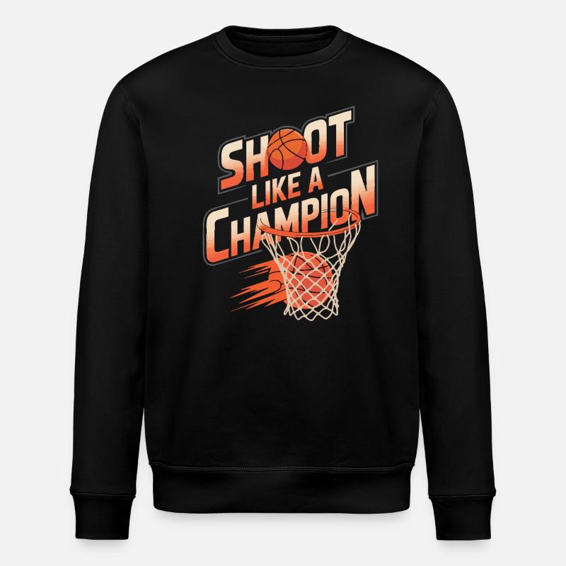 Basketball Shoot like a Champion - Stanley/Stella Unisex Bio-Sweatshirt ROLLER - Schwarz