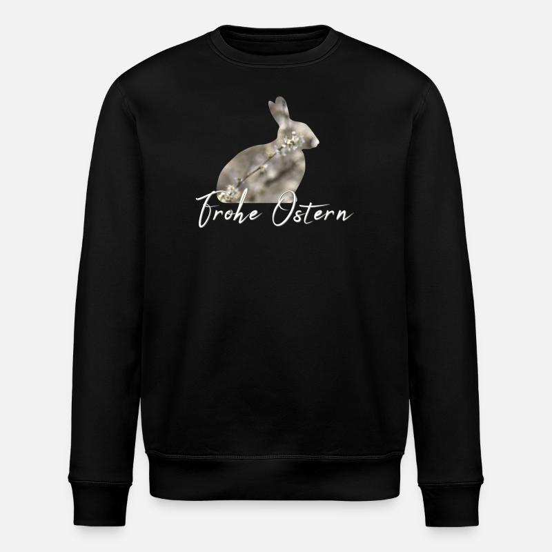 Happy Easter Bunny - Stanley/Stella ROLLER Unisex Organic Sweatshirt - black