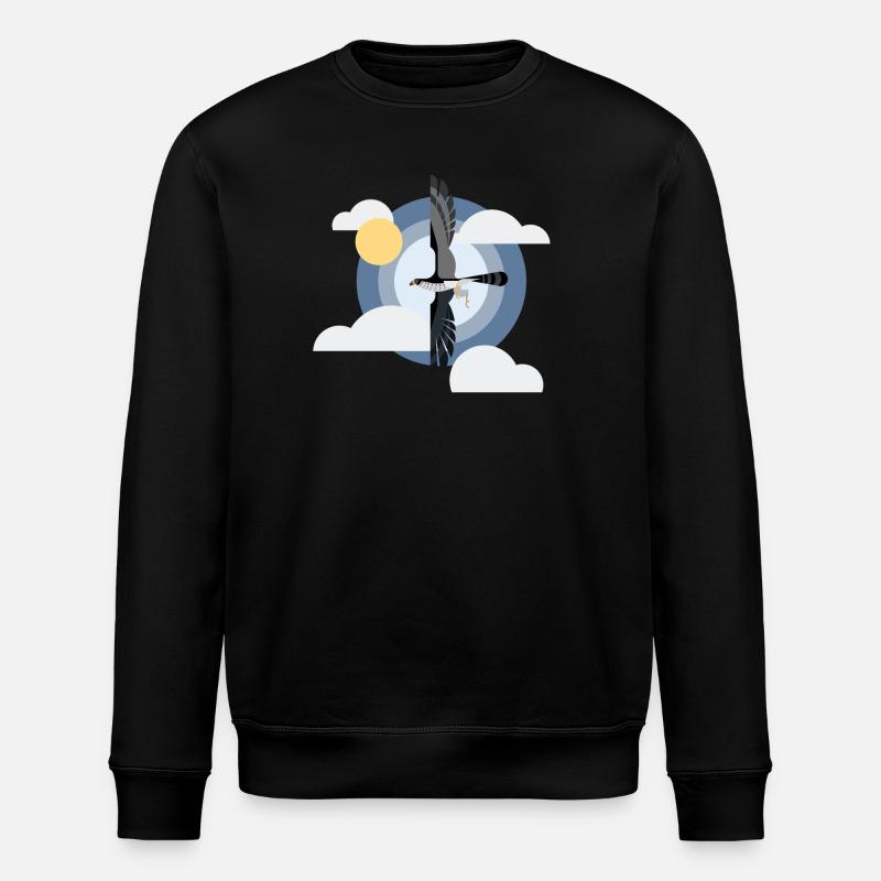 Wanderfalke - Stanley/Stella Unisex Bio-Sweatshirt ROLLER - Schwarz