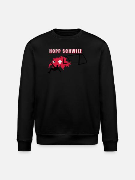 Hopp Schwiiz - Stanley/Stella Unisex Bio-Sweatshirt ROLLER - Schwarz
