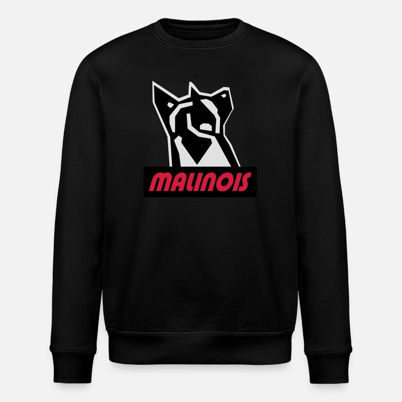 malinois - Stanley/Stella Unisex Bio-Sweatshirt ROLLER - Schwarz