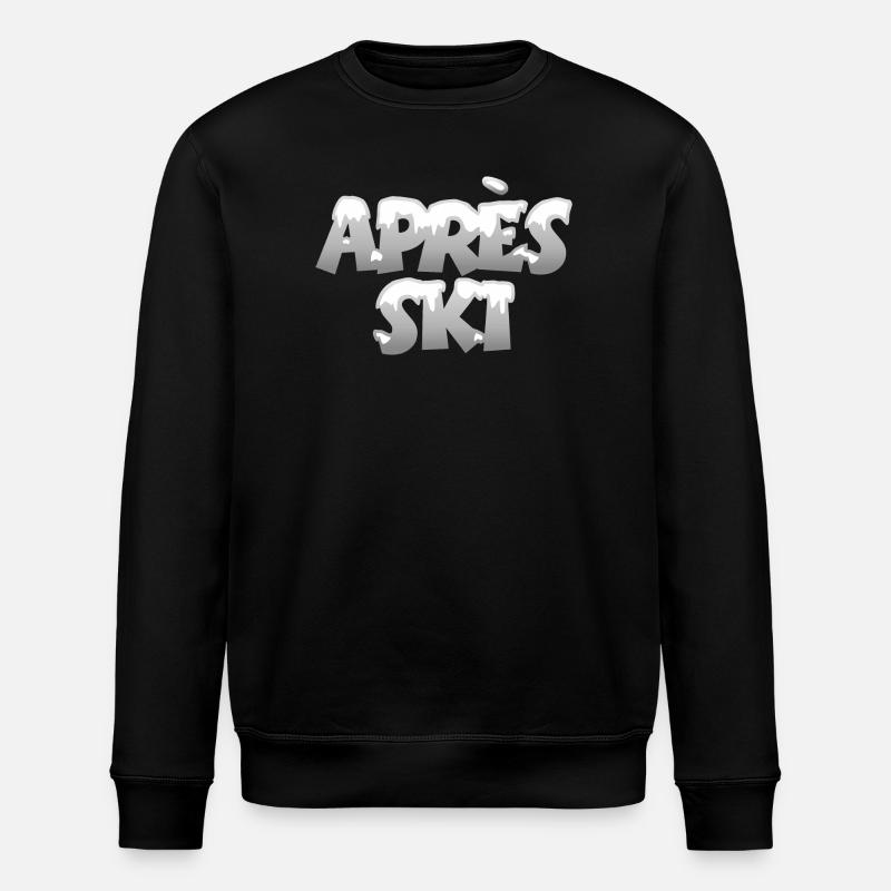Après-Ski Schnee Wintersport Design - Stanley/Stella Unisex Bio-Sweatshirt ROLLER - Schwarz