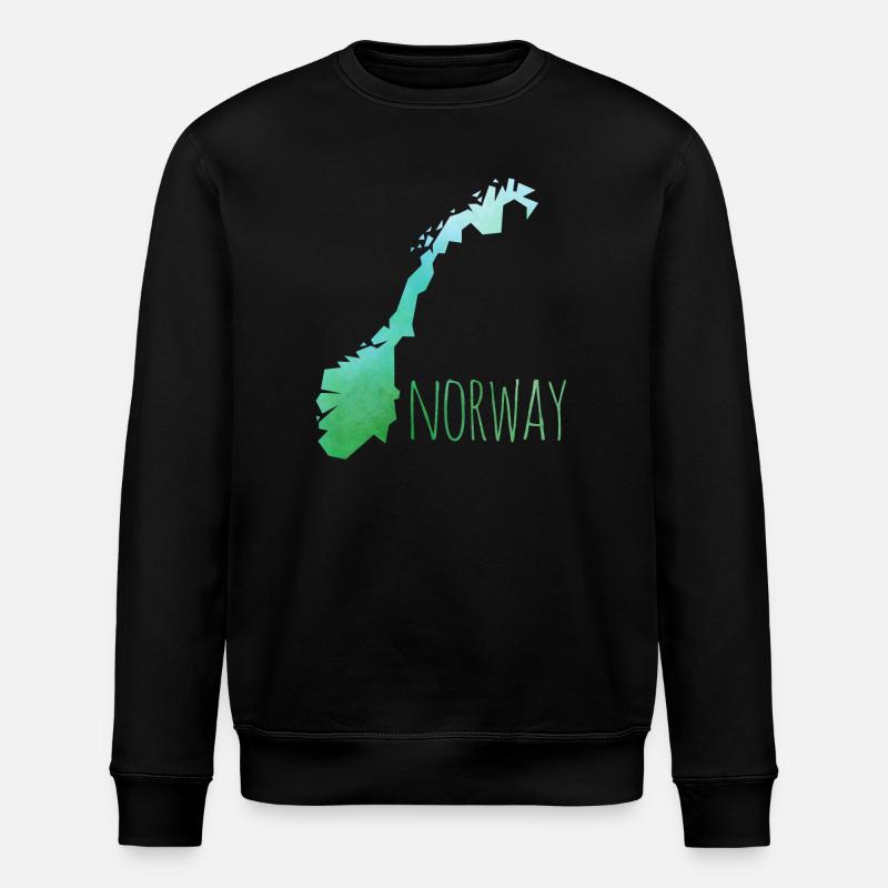 norway - Stanley/Stella ROLLER Unisex Organic Sweatshirt - black