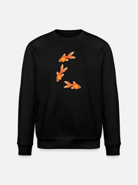 Poissons rouges - Stanley/Stella ROLLER Unisex Organic Sweatshirt - black