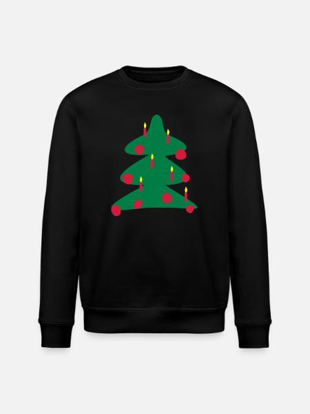 Christbaum - Stanley/Stella Unisex Bio-Sweatshirt ROLLER - Schwarz