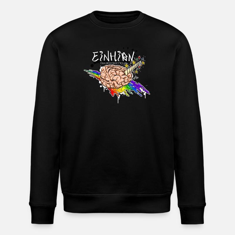 Einhirn - Stanley/Stella ROLLER Unisex Organic Sweatshirt - black