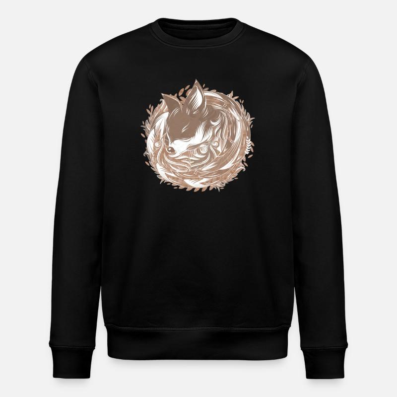 un renard au Terrier - Sweat bio ROLLER Stanley/Stella Unisexe - noir