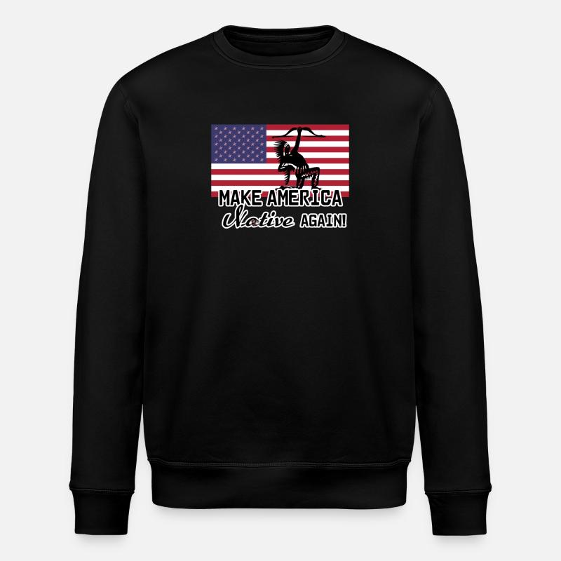 Amérique Amérindien Cadeau États-Unis - Sweat bio ROLLER Stanley/Stella Unisexe - noir