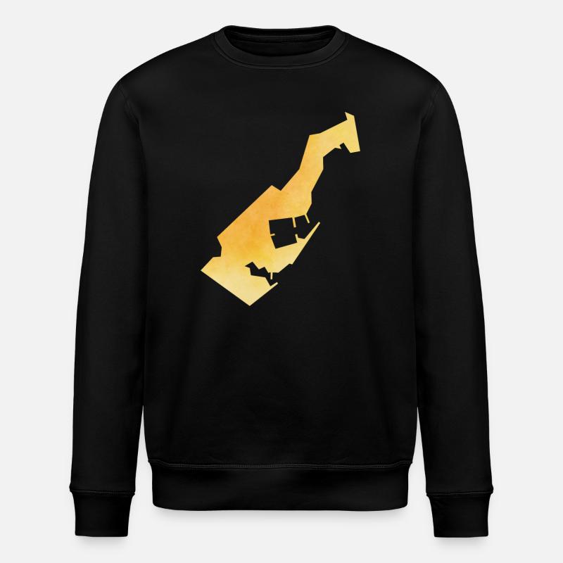 Monaco - Stanley/Stella ROLLER Unisex Organic Sweatshirt - black