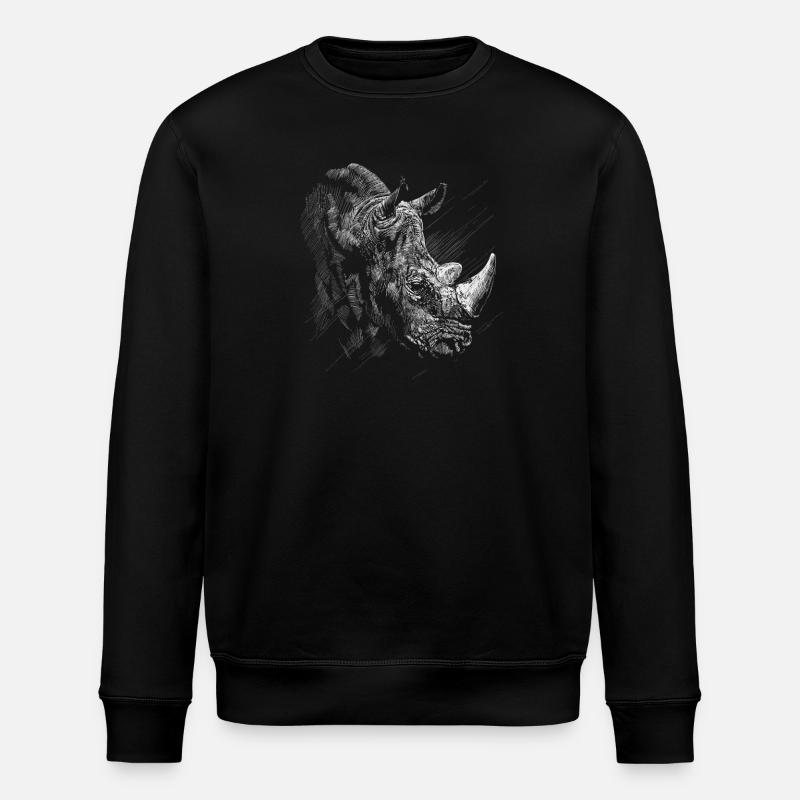 Rhino - Stanley/Stella ROLLER Unisex Organic Sweatshirt - black