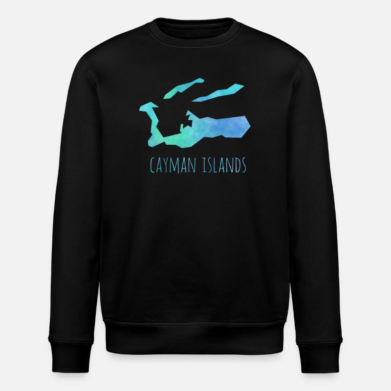 Cayman Islands - Stanley/Stella ROLLER Unisex Organic Sweatshirt - black