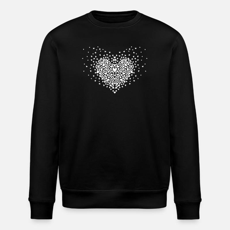 Coeurs - Sweat bio ROLLER Stanley/Stella Unisexe - noir