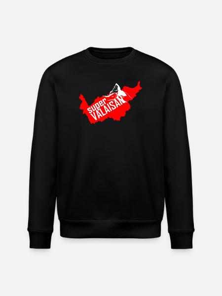 Super Valaisan des Alpes - Sweat bio ROLLER Stanley/Stella Unisexe - noir