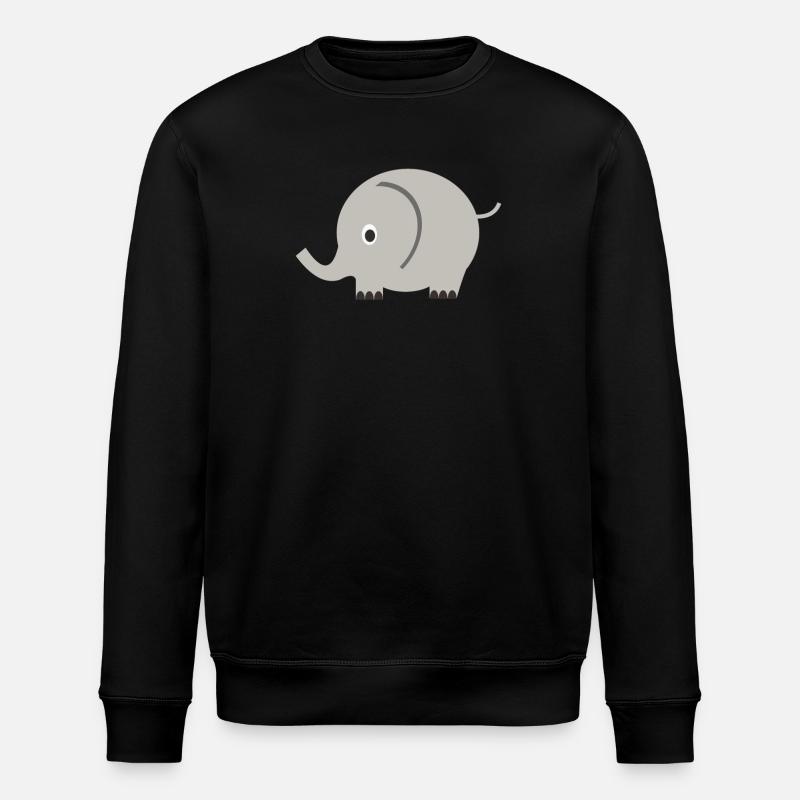 éléphant - Sweat bio ROLLER Stanley/Stella Unisexe - noir