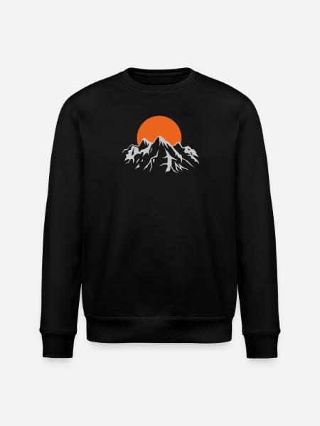 Berge - Stanley/Stella Unisex Bio-Sweatshirt ROLLER - Schwarz