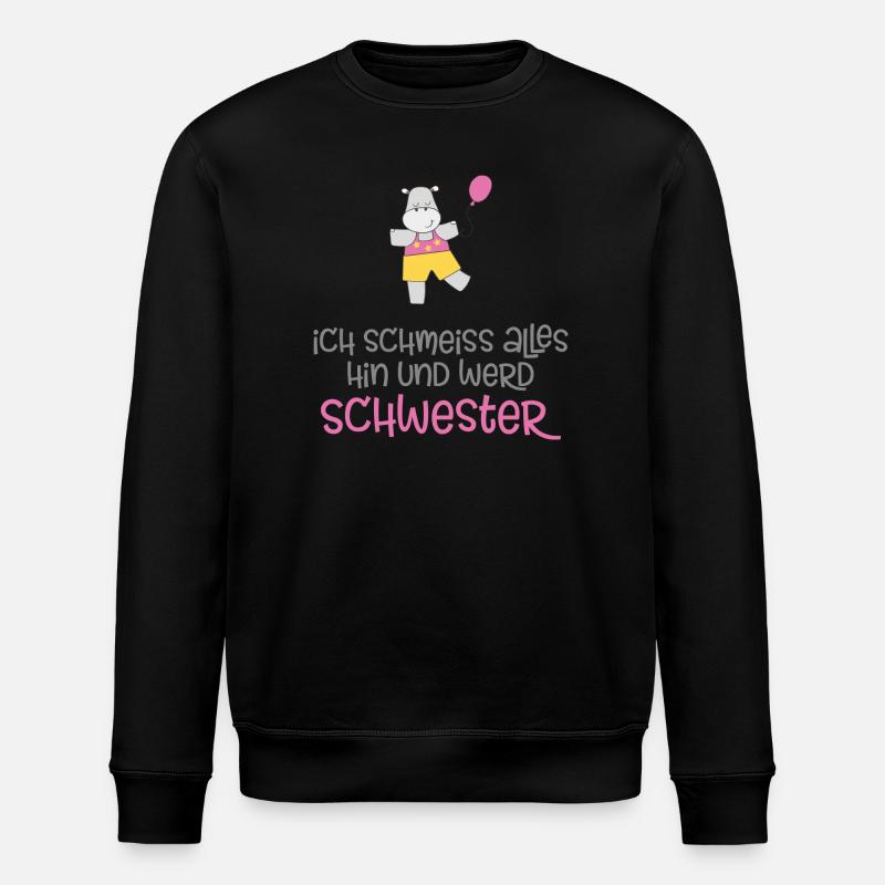 Schwester - Stanley/Stella Unisex Bio-Sweatshirt ROLLER - Schwarz