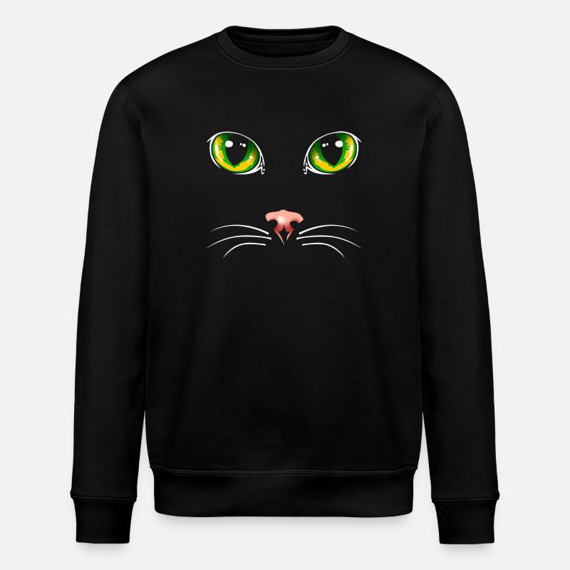 Yeux de chat noir - Sweat bio ROLLER Stanley/Stella Unisexe - noir
