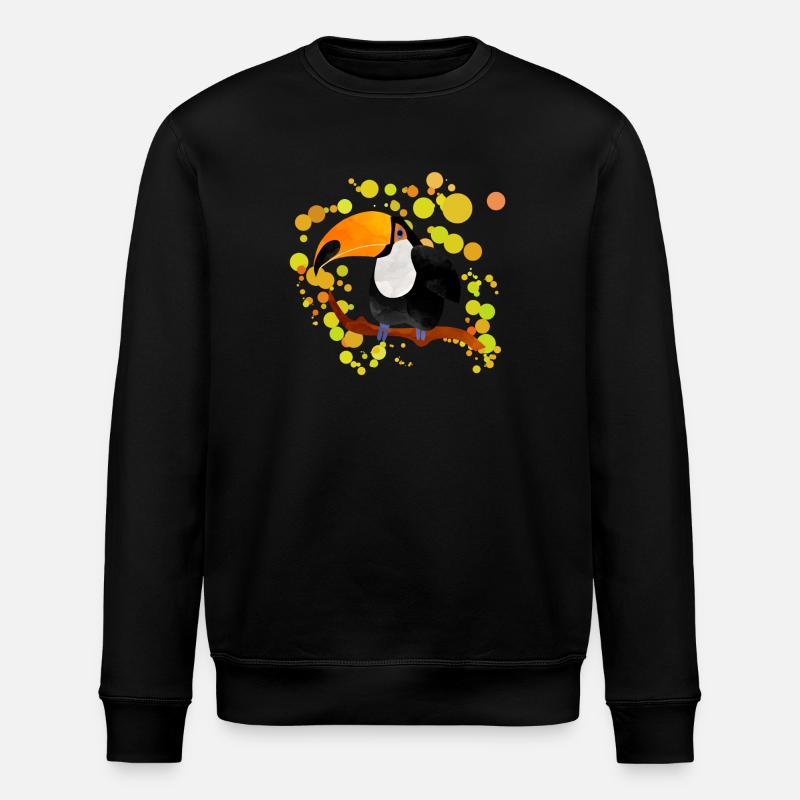 Toucan - Stanley/Stella ROLLER Unisex Organic Sweatshirt - black