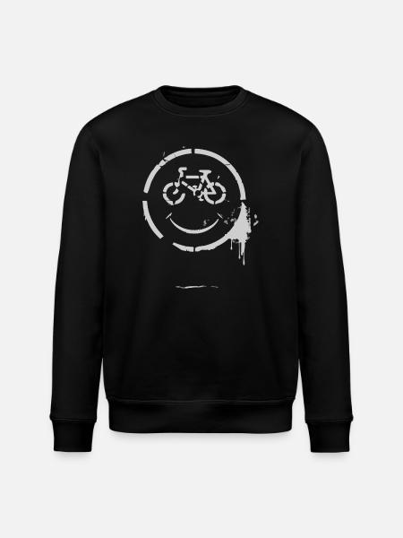 Fahrrad Mann - Stanley/Stella Unisex Bio-Sweatshirt ROLLER - Schwarz