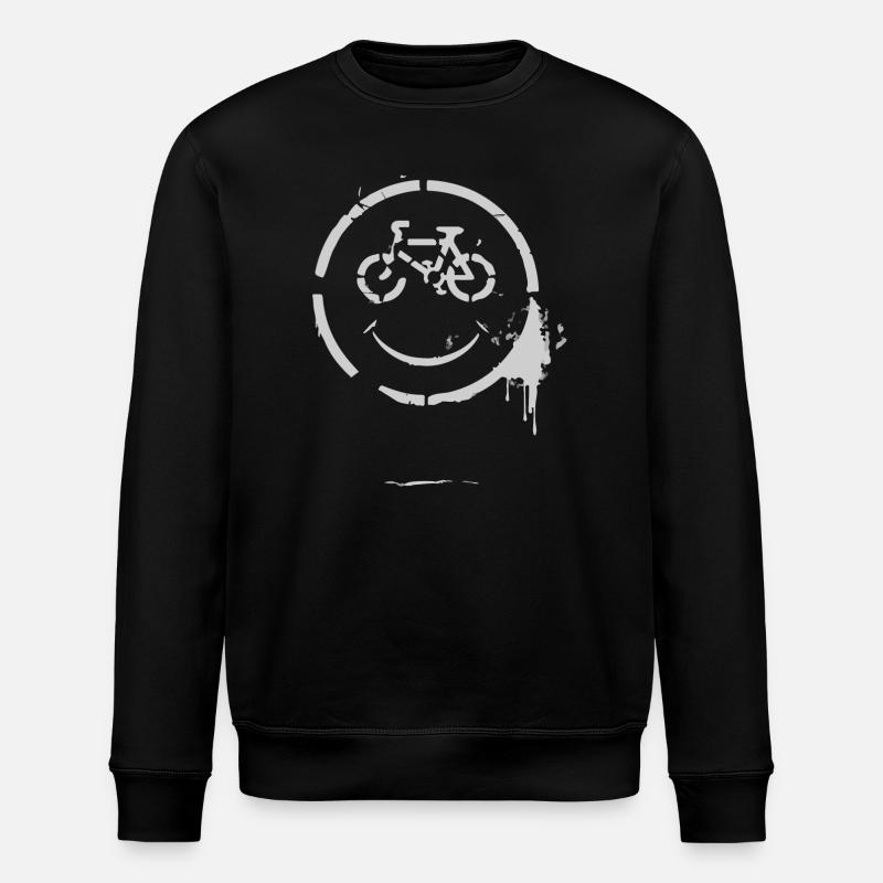 Fahrrad Mann - Stanley/Stella Unisex Bio-Sweatshirt ROLLER - Schwarz