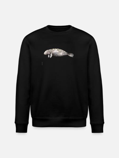 Manati - Manatee - Lamantin - Stanley/Stella ROLLER Unisex Organic Sweatshirt - black
