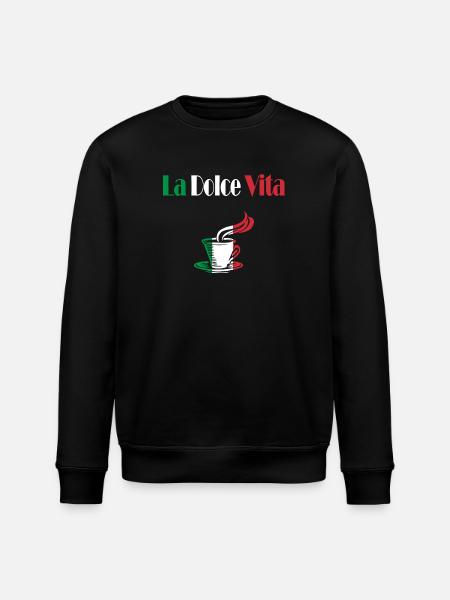 La Dolce Vita coffee - Stanley/Stella ROLLER Unisex Organic Sweatshirt - black