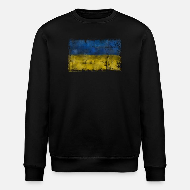 Ukraine - Stanley/Stella ROLLER Unisex Organic Sweatshirt - black