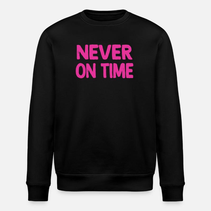 Nie pünktlich - Stanley/Stella Unisex Bio-Sweatshirt ROLLER - Schwarz