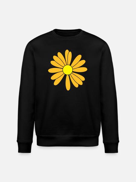 Patch de fleurs - Sweat bio ROLLER Stanley/Stella Unisexe - noir