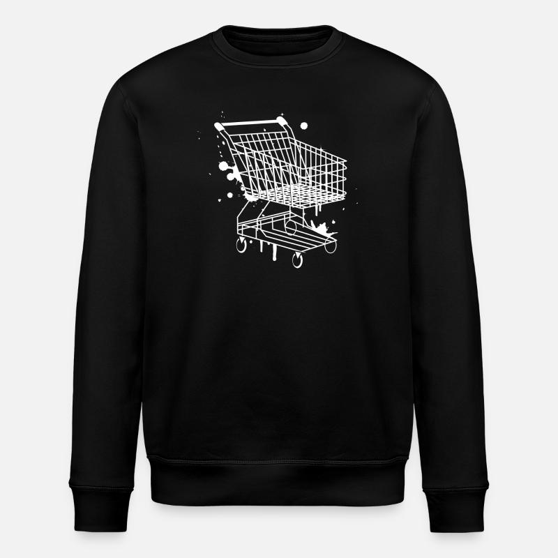 Panier d'achat graffiti - Sweat bio ROLLER Stanley/Stella Unisexe - noir
