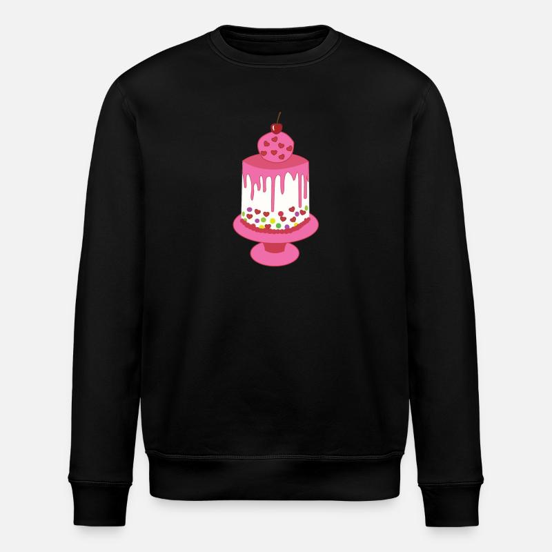 cake - Stanley/Stella ROLLER Unisex Organic Sweatshirt - black