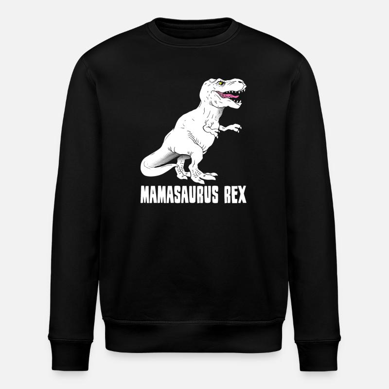 Mutter Dinosaurier - Mamasaurus Rex - Lustig - Stanley/Stella Unisex Bio-Sweatshirt ROLLER - Schwarz