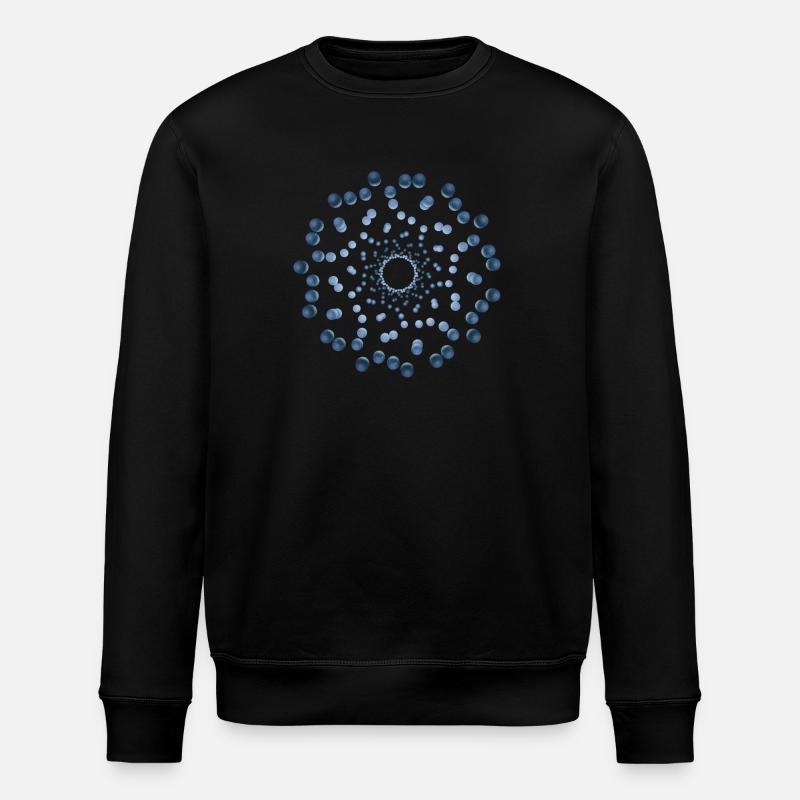 atom - Cellular three - Stanley/Stella ROLLER Unisex Organic Sweatshirt - black