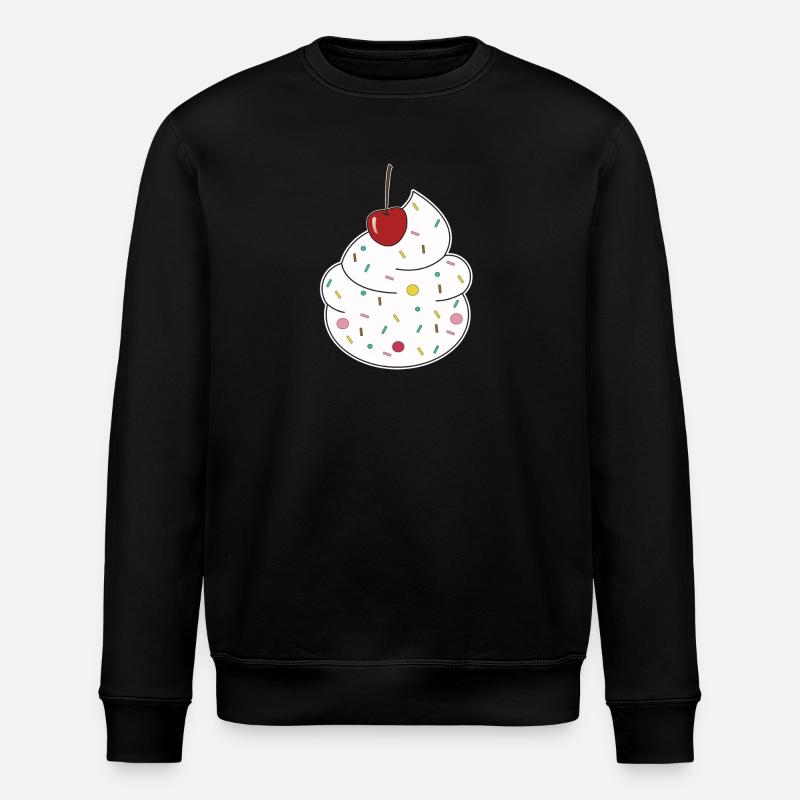 Cream cherry - Stanley/Stella ROLLER Unisex Organic Sweatshirt - black