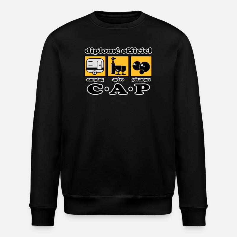 Camping aperitif bowls flex - Stanley/Stella ROLLER Unisex Organic Sweatshirt - black