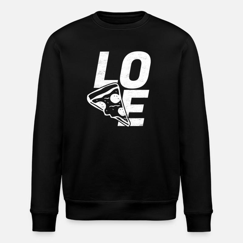 Love Pizza - Stanley/Stella Unisex Bio-Sweatshirt ROLLER - Schwarz