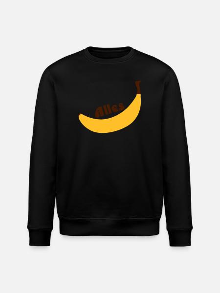 all banana - Stanley/Stella ROLLER Unisex Organic Sweatshirt - black
