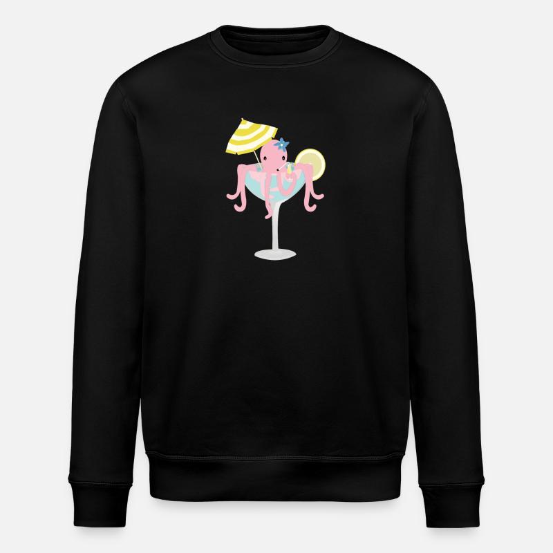 octopus - Stanley/Stella ROLLER Unisex Organic Sweatshirt - black