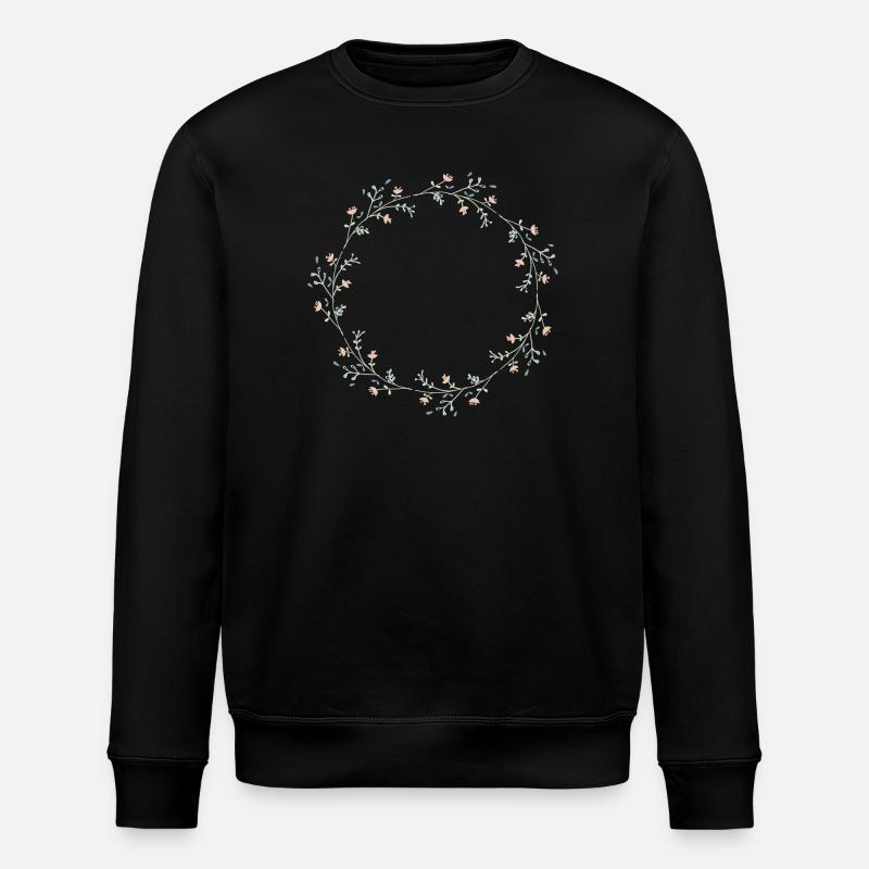 Fleurs - Sweat bio ROLLER Stanley/Stella Unisexe - noir