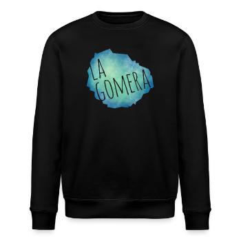 La Gomera - Stanley/Stella Unisex Bio-Sweatshirt ROLLER - Schwarz - Vorne - Nik (191cm)