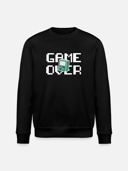 Game Over Retrogaming - Stanley/Stella ROLLER Unisex Organic Sweatshirt - black