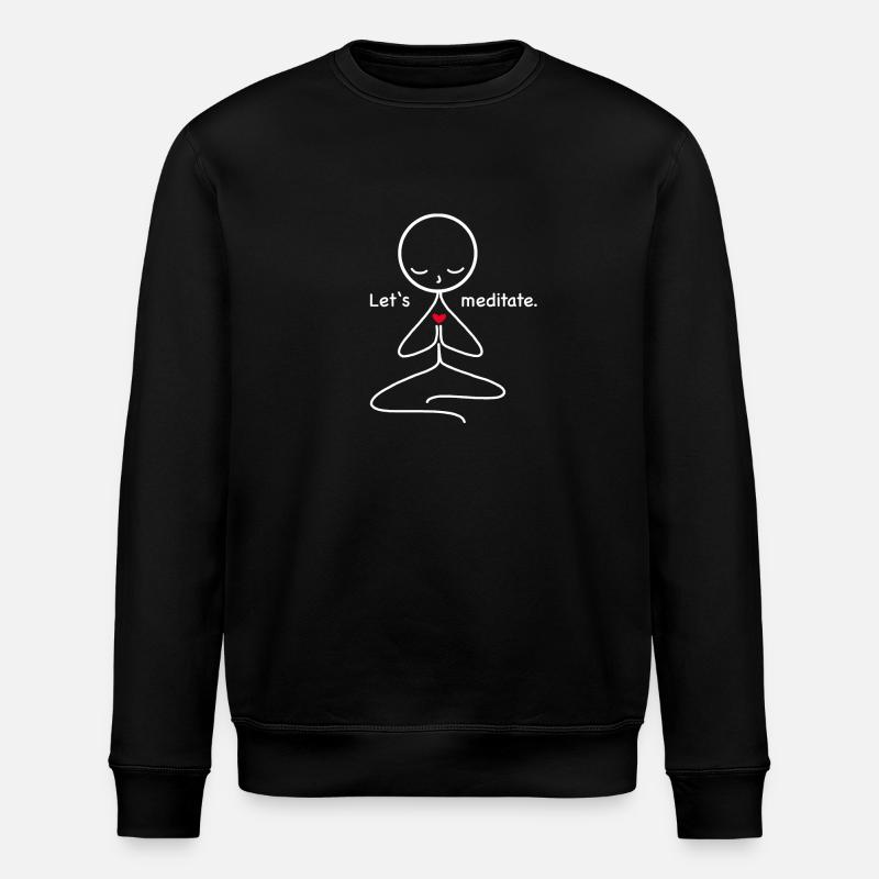 Meditation - Stanley/Stella Unisex Bio-Sweatshirt ROLLER - Schwarz