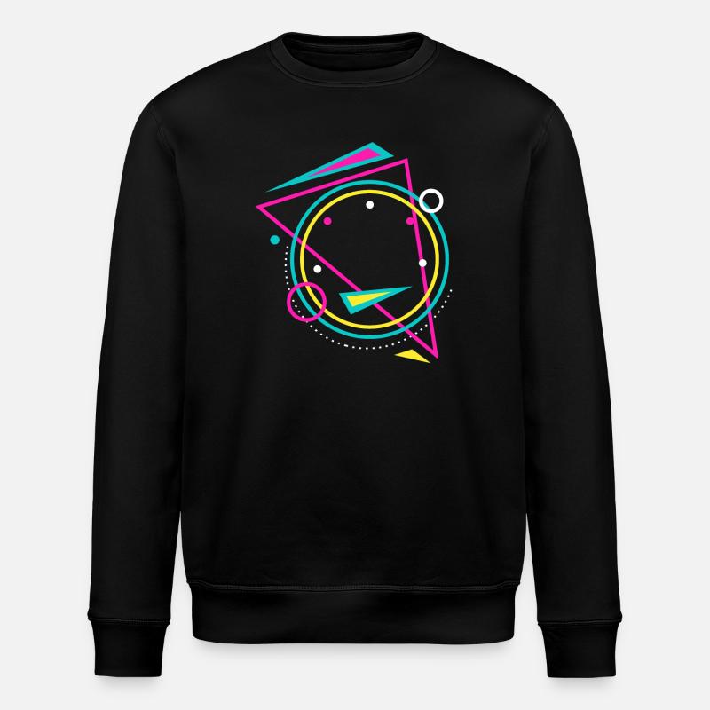 Geometrie - Stanley/Stella Unisex Bio-Sweatshirt ROLLER - Schwarz