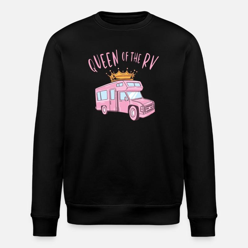 Königin des Camper - Stanley/Stella Unisex Bio-Sweatshirt ROLLER - Schwarz