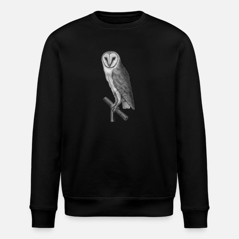 Eule - Stanley/Stella Unisex Bio-Sweatshirt ROLLER - Schwarz