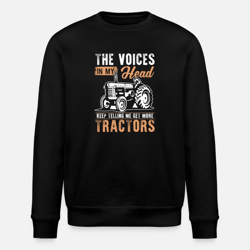 Traktor Sprüche mit Humormotiv - Stanley/Stella Unisex Bio-Sweatshirt ROLLER - Schwarz