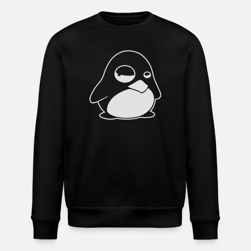 TUX Pinguin, LINUX - Stanley/Stella ROLLER Unisex Organic Sweatshirt - black